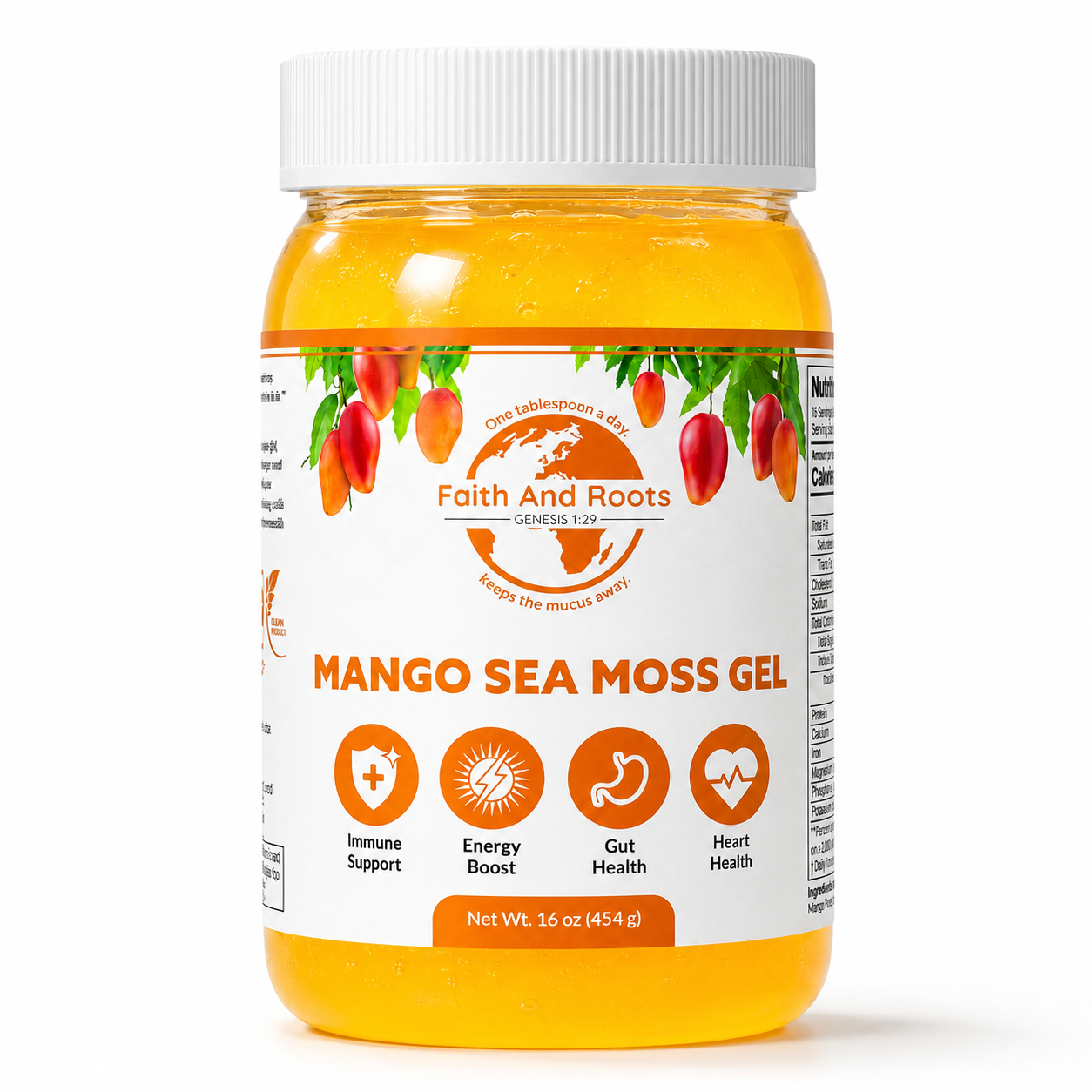 Mango Sea Moss Gel | Premium 16oz |