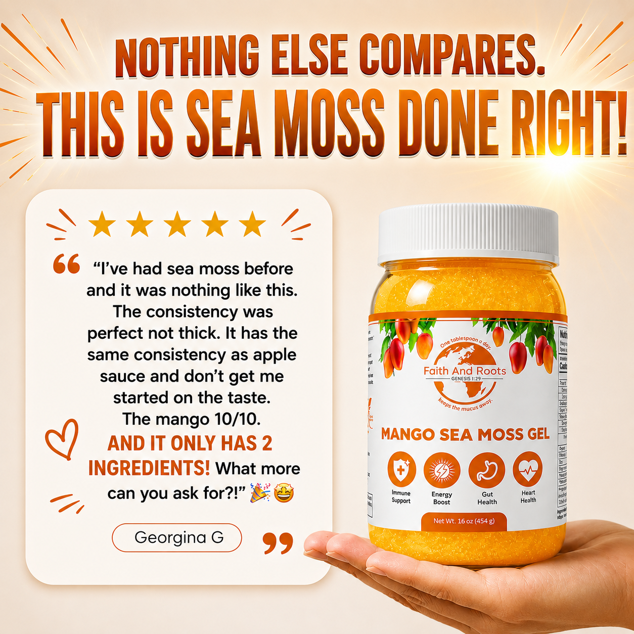 Mango Sea Moss Gel | Premium 16oz |