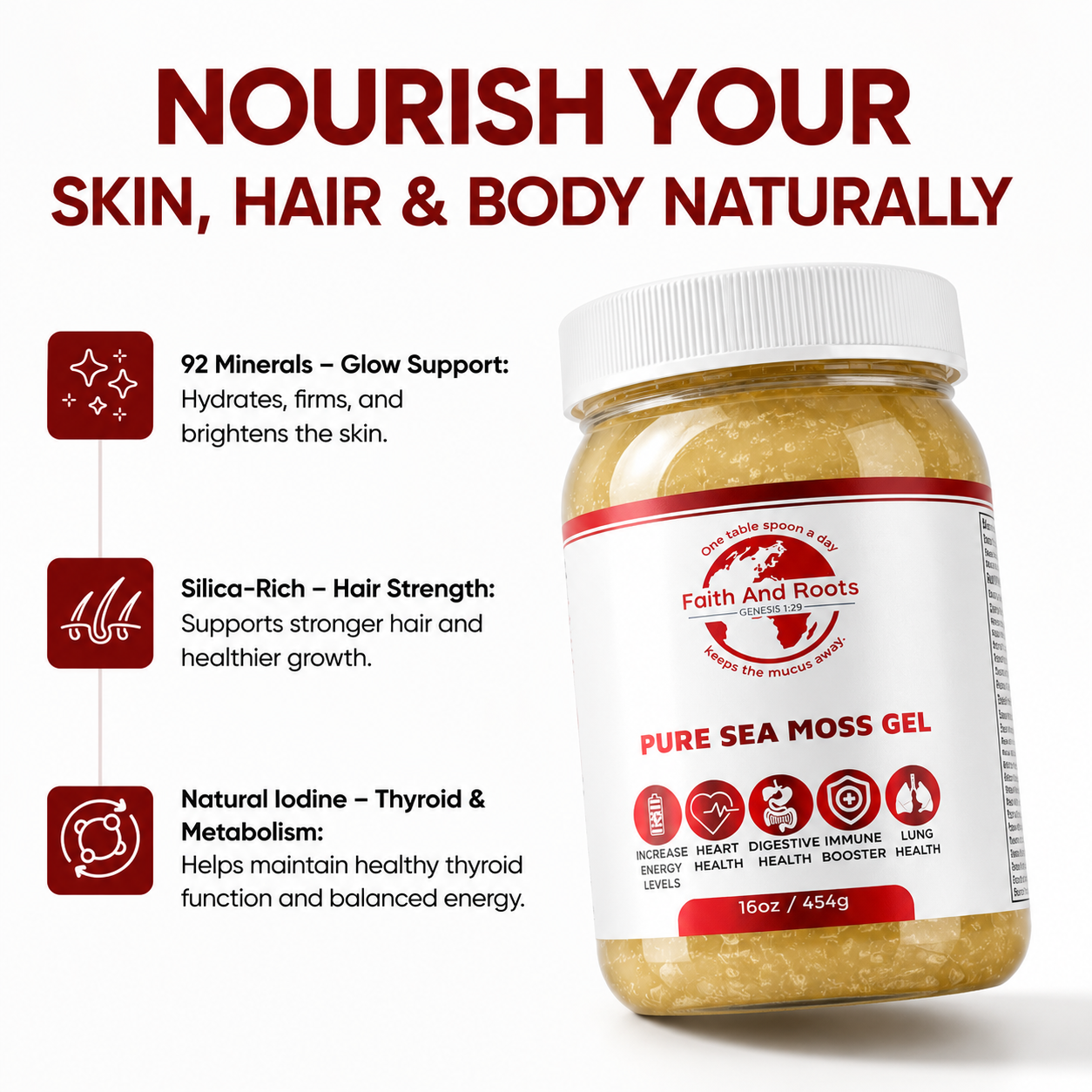Pure Sea Moss Gel | 16 oz